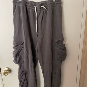 Grey cargo jogger sweats